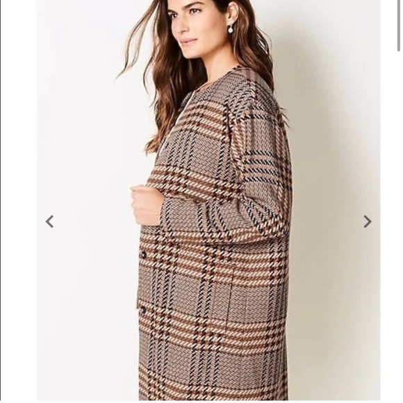 J Jill wool plaid longline jacket XL petite - Picture 2 of 12